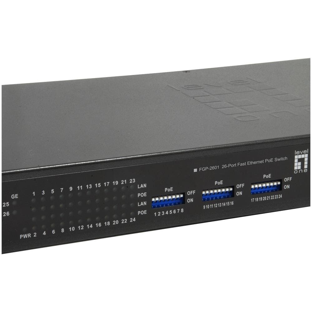 FGP-2601W150 switch di rete Non gestito Gigabit Ethernet (10/100/1000) Supporto Power over Ethernet (PoE) Nero - Foto 6