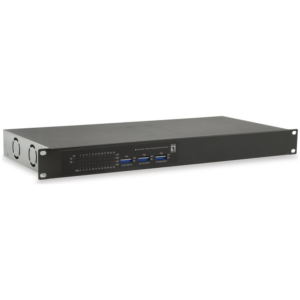 FGP-2601W150 switch di rete Non gestito Gigabit Ethernet (10/100/1000) Supporto Power over Ethernet (PoE) Nero - Foto 1
