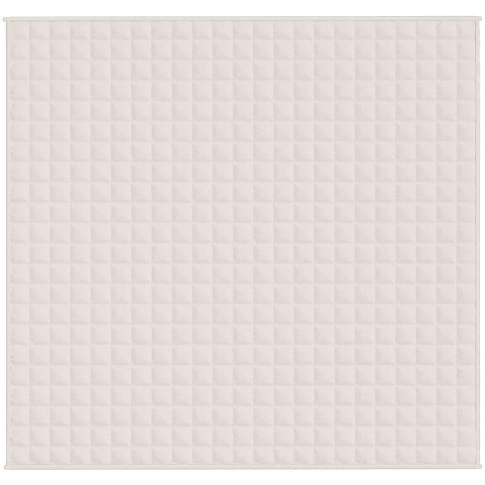 Coperta Ponderata Crema Chiaro 220x240 Cm 11 Kg Tessuto - Foto 2