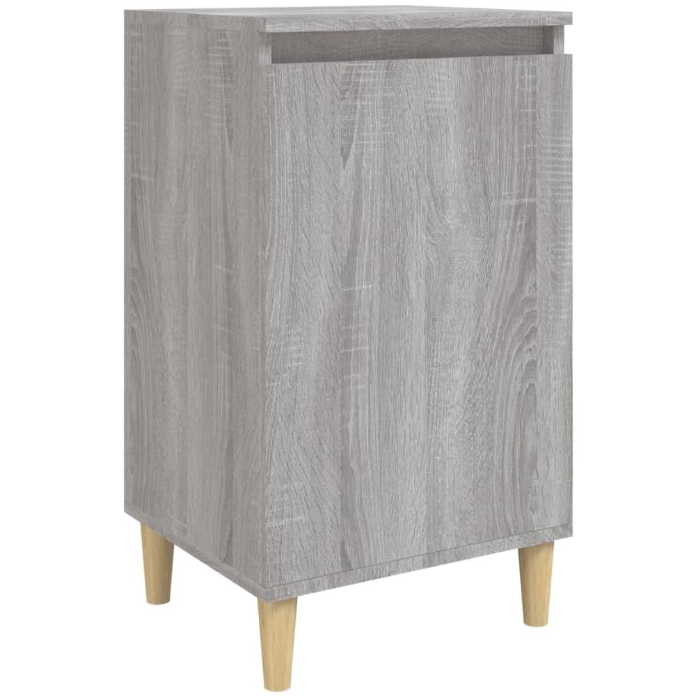 Comodino Grigio Sonoma 40x35x70 Cm In Legno Multistrato - Foto 2