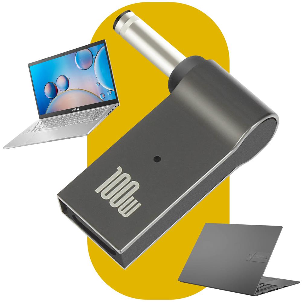 Adattatore Di Ricarica Usb-c 100w Verso Dc 4,0 X 1,35 Mm Per Computer Asus - Foto 2