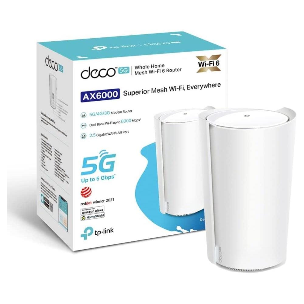 Router Mesh Deco X80-5G Dual-band (2.4 GHz / 5 GHz) Wi-Fi 6 5G Colore Bianco - Foto 3