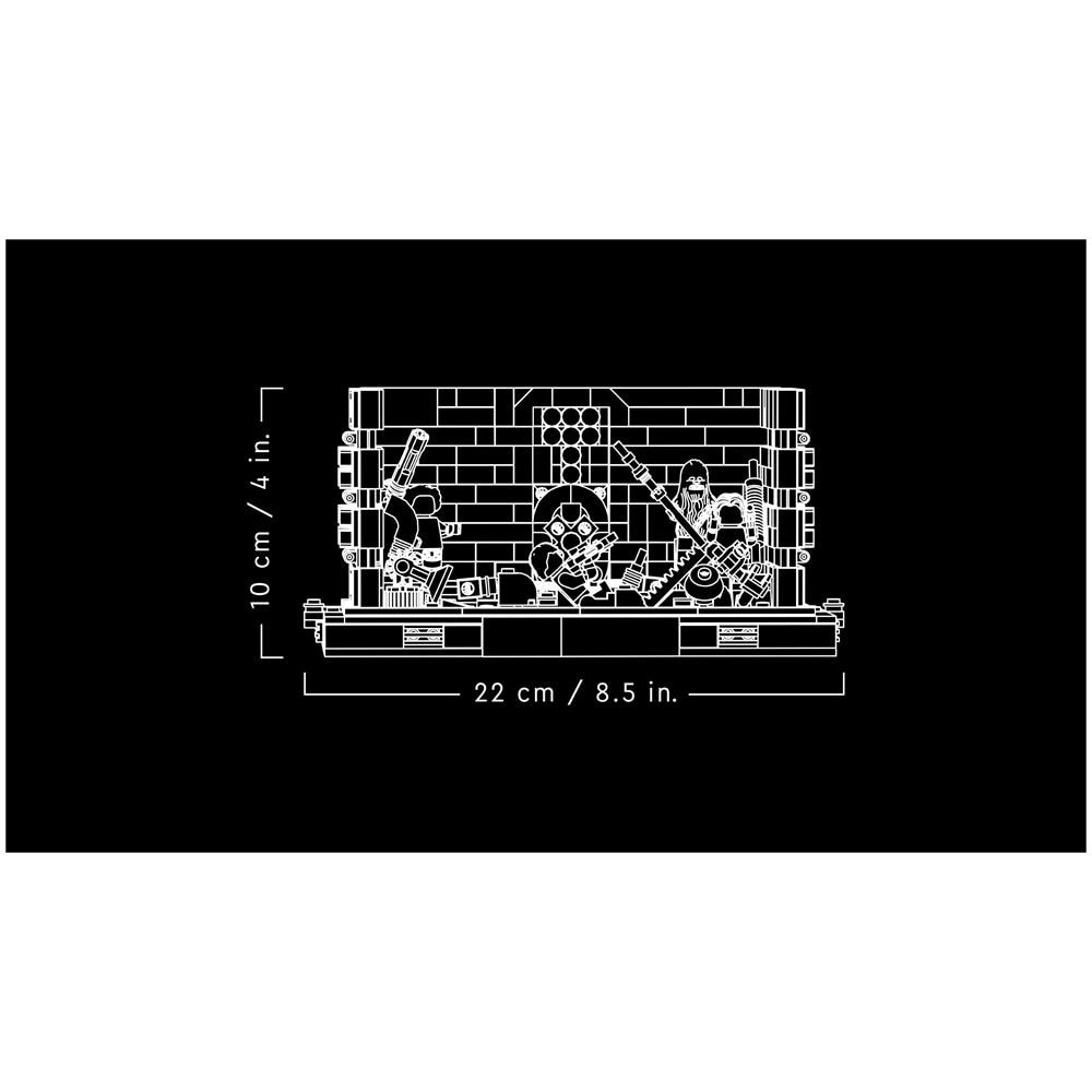 75339 Star Wars Diorama Compattatore di Rifiuti Morte Nera - Foto 6