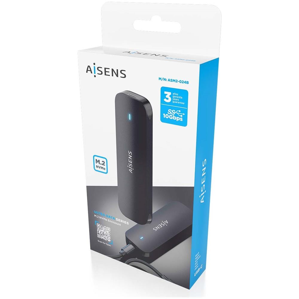 ASM2-024B contenitore di unità di archiviazione Box esterno SSD Nero M. 2 - Foto 6