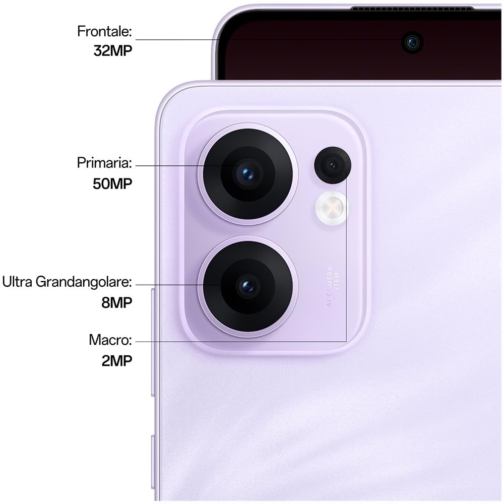 Reno13 FS 5G 512GB 12GB Ram Display 6.67" Main Camera 50MP Dual Nano Sim USB Type-C Snapdragon 6 Gen 1 5800 mAh Plume Purple - Foto 7