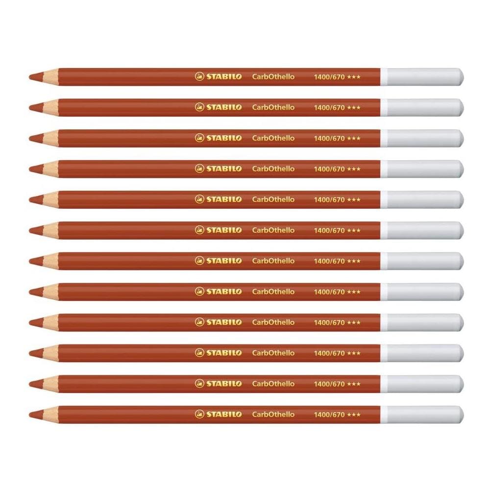 CarbOthello - Matita colorata Premium - Confezione da 12 - Terra di Siena Bruciata - Foto 1