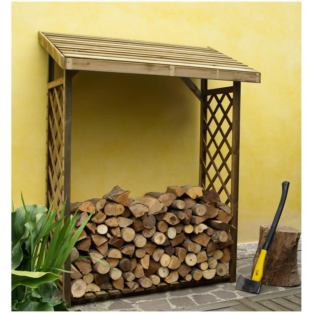 Legnaia Abete Nordico, Griglie Laterali, Legno Impregnato, Cm. 133x67xh. 175 - Foto 2