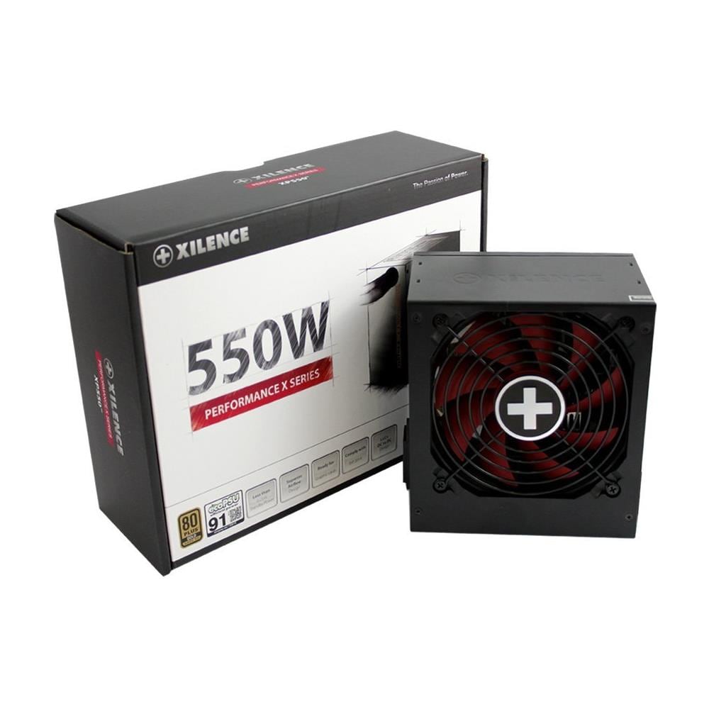 Alimentatore PC XP550R9 Certificazione 80 Plus Gold ATX Potenza 550 W Colore Nero / Rosso - Foto 1