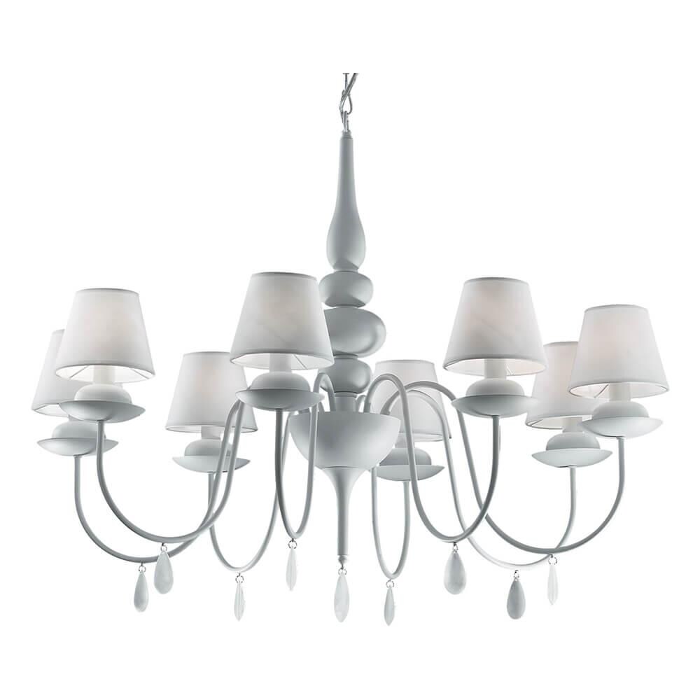 Lampada A Sospensione 8 X 40w E14 Ideal Lux Bianco - Foto 1