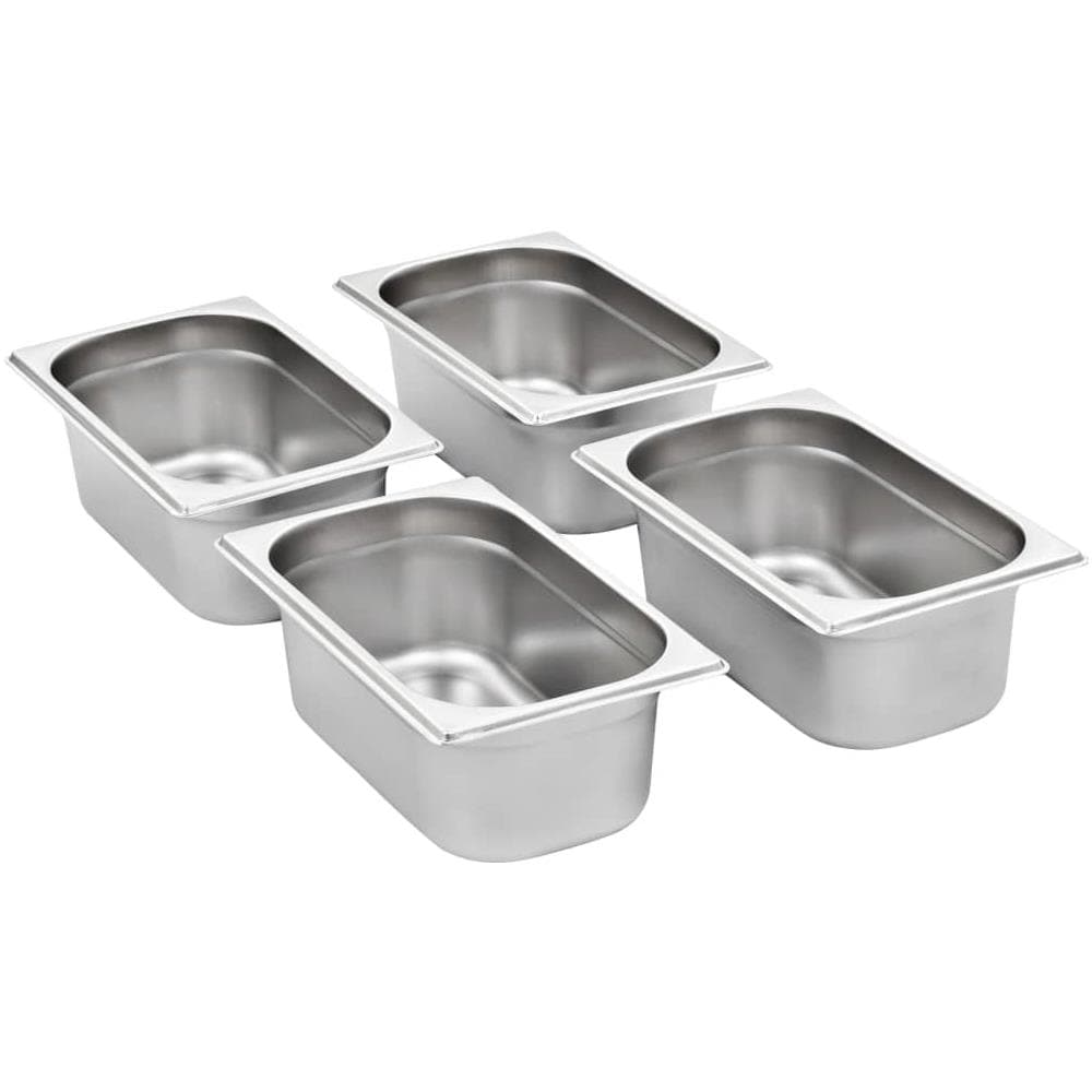 Contenitori Per Alimenti 8 Pz Gn 1/4 100 Mm In Acciaio Inox - Foto 2