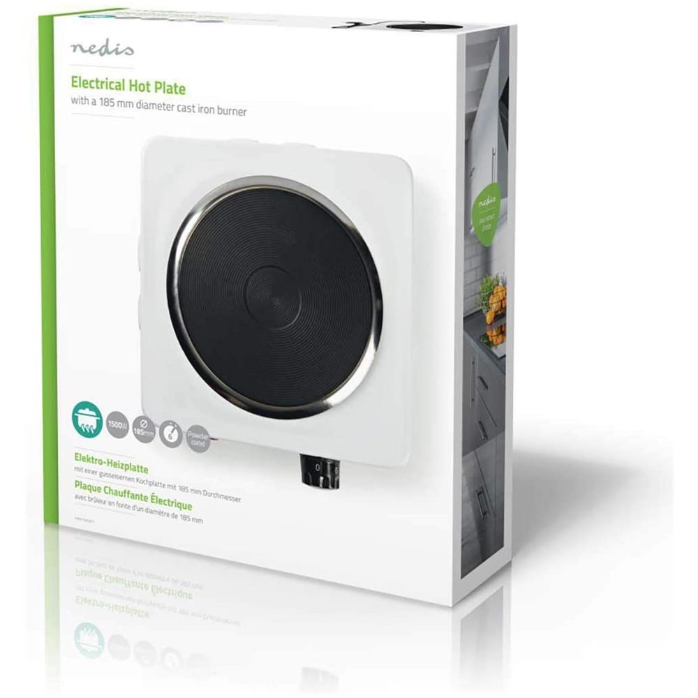 Fornello Elettrico KAEP150EWT1 1 Piastra Potenza 1500 Watt Colore Bianco - Foto 5