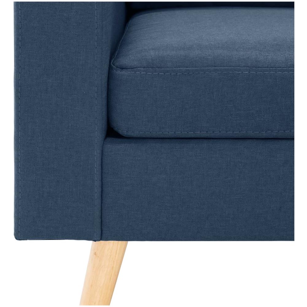 Set Divani 2 Pz In Tessuto Blu - Foto 8