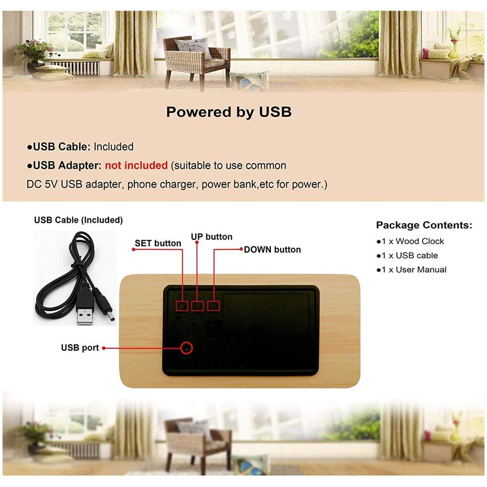 Sveglia Digitale A Led Champagne - Foto 2