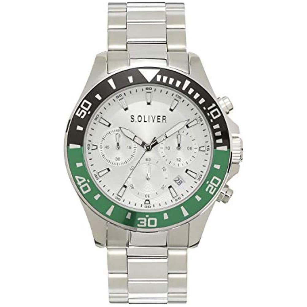 Orologio Analogueico Quarzo Uomo Con Cinturino In Acciaio Inox So-4239-mc - Foto 1