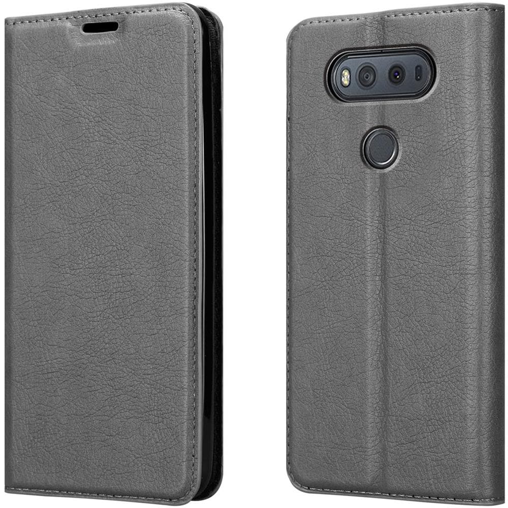 Custodia Compatibile Con Lg V20 In Grigio Titanio - Coperchio Protettiva Con Chiusura Magnetica, Funzione Stand E Tasca Per Le Carte - Foto 8