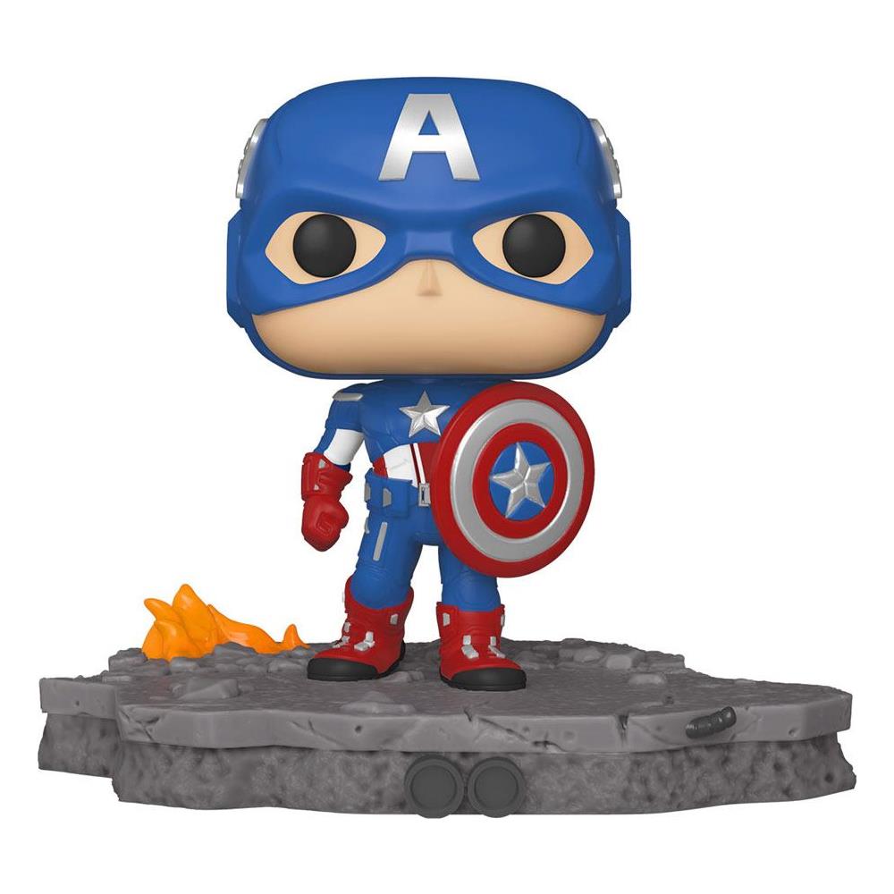 Pop! Marvel 589 Avengers Assemble Captain America Deluxe Amazon Exclusive - Foto 2