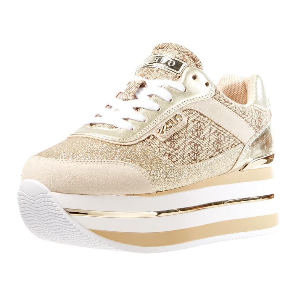 Fl5hnsfal12 Sneakers Zeppa Pelle Oro Scarpe Donna Oro 39 - Foto 1