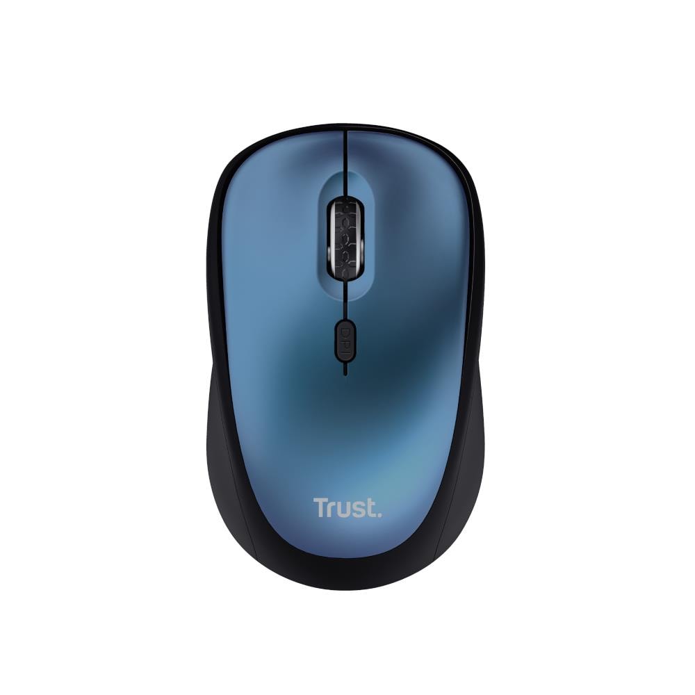 Yvi+ Mouse Wireless Compatto Silenzioso 800-1600 Dpi Mano Sinistra E Destra Microricevitore Usb Black-blu - Foto 2