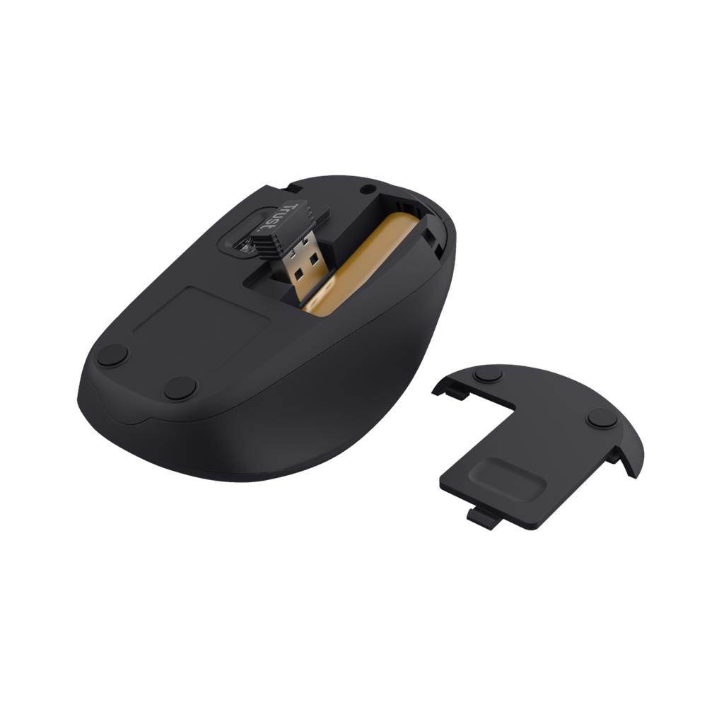 Yvi+ Mouse Wireless Compatto Silenzioso 800-1600 Dpi Mano Sinistra E Destra Microricevitore Usb Black-blu - Foto 4