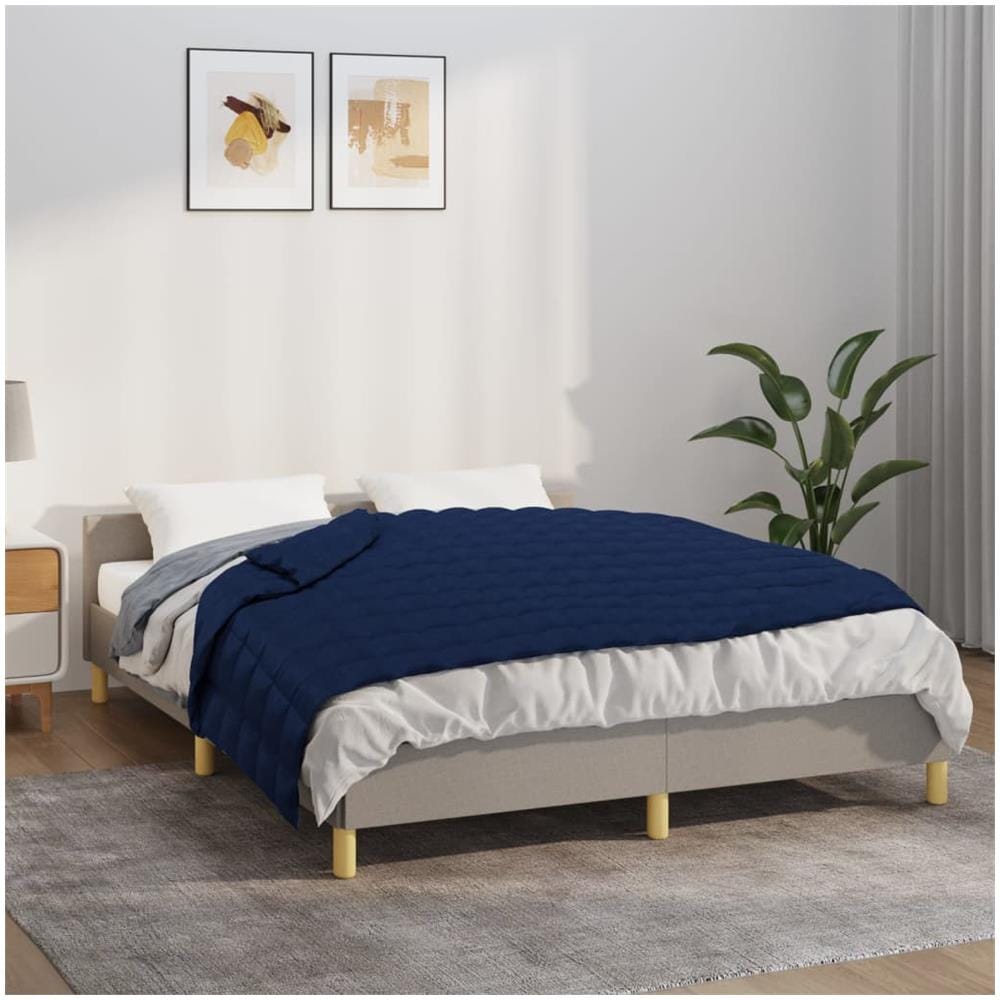 Coperta Ponderata Blu 150x200 cm 7 kg Tessuto - Foto 1