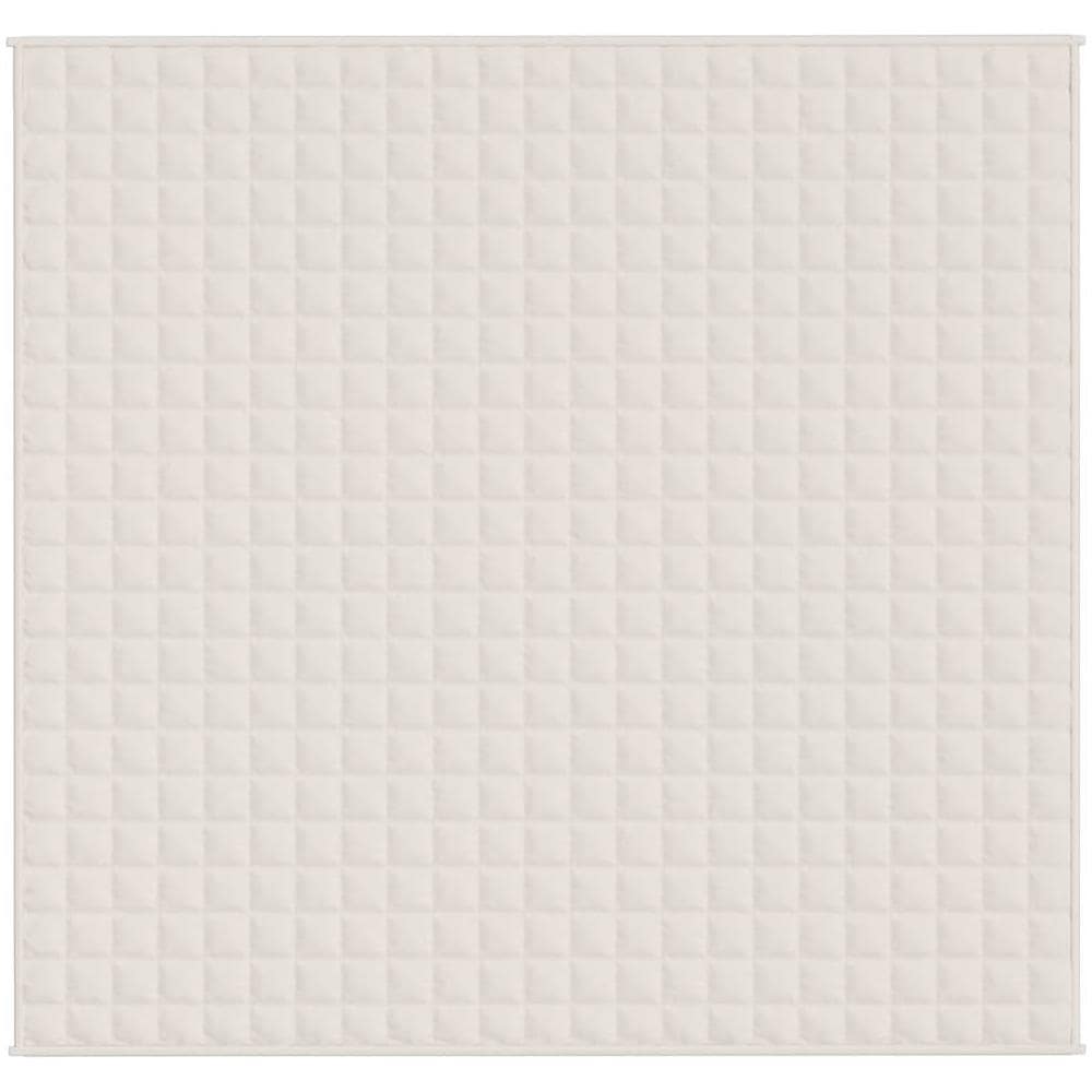 Coperta Ponderata Crema Chiaro 220x230 Cm 15 Kg Tessuto - Foto 2