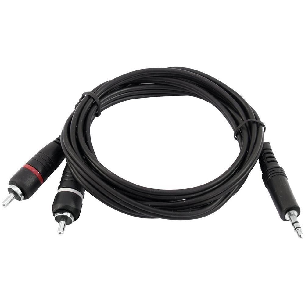 Cavo adattatore 3.5 Jack / 2xrca 1.5m Bk - Foto 2