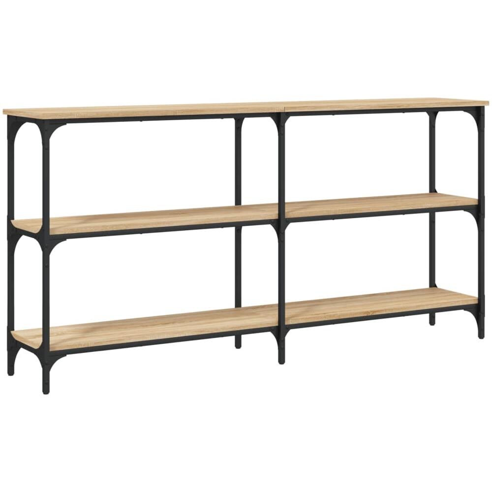 Tavolo Consolle Rovere Sonoma 150x29x75 Cm In Legno Multistrato - Foto 2