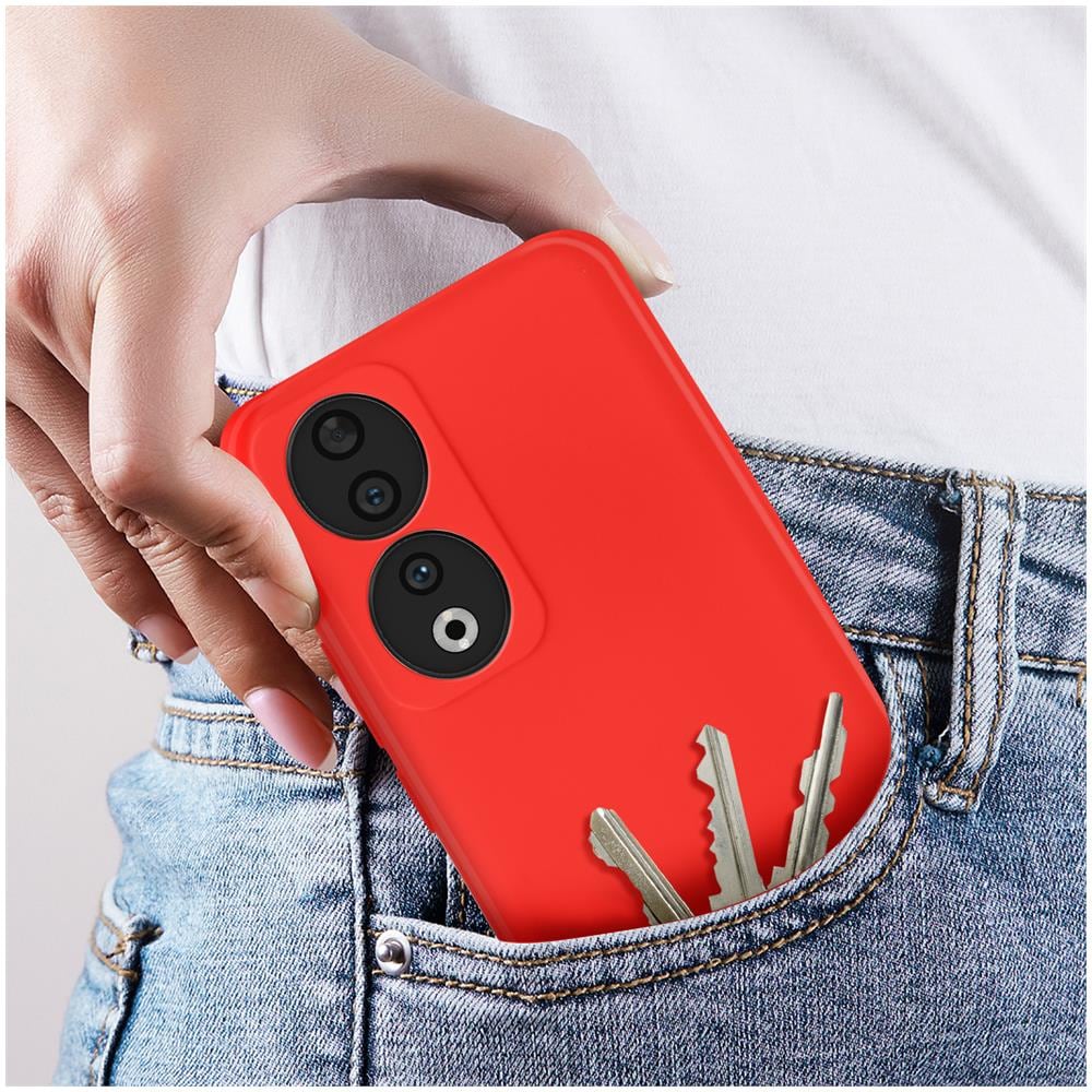 Cover Per Honor 90 Semi-rigida Soft-touch Serie Fast Cover Rossa - Foto 2