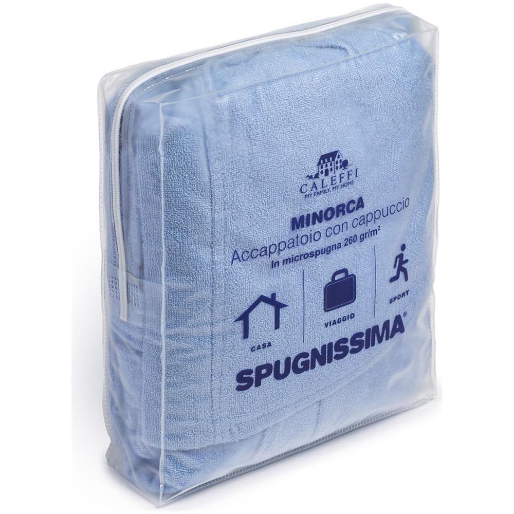 Accappatoio Con Cappuccio Spugnissima Microspugna In Cotone Colore Marrone Misura Sm - Foto 1