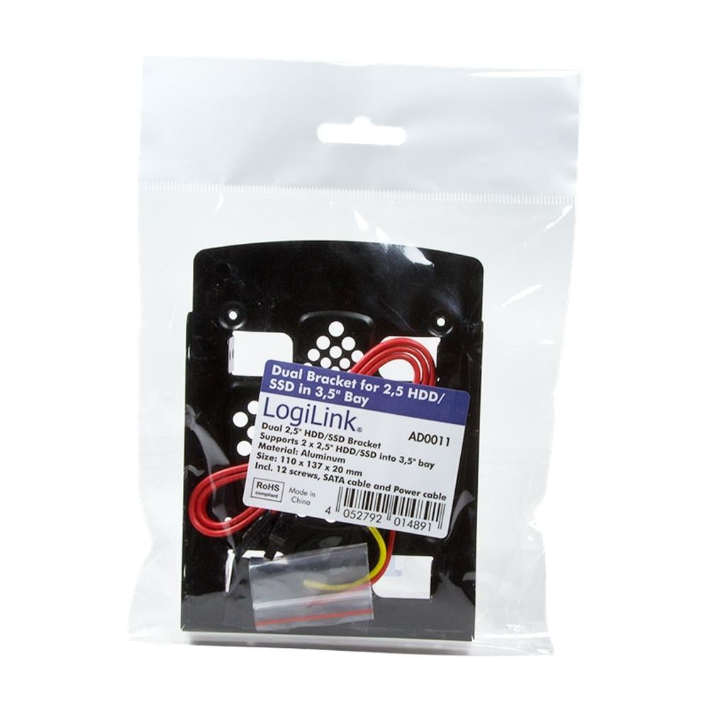 ICA-FF 3-146 - Kit di Montaggio per 2 HDD / SSD da 2,5'' su Alloggio da 3,5'' - Foto 2