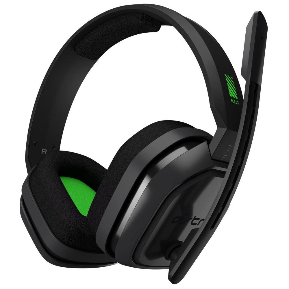 Cuffie Gaming A10 con Microfono Connessione Cablato Colore Verde e Grigio - Foto 1