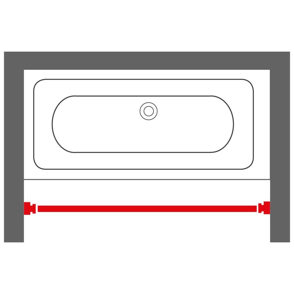 Barra Telescopica Per Tenda Doccia 185 Cm Cromata - Foto 2