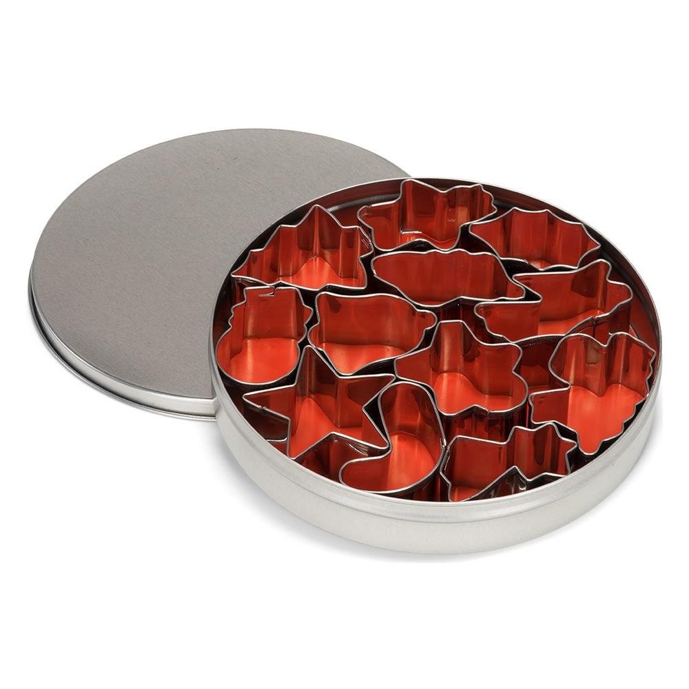 Scatola 12 Stampini Per Biscotti Inox - Foto 1