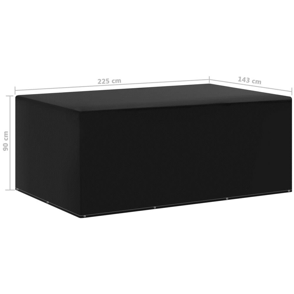 Copertura Per Mobili Da Giardino Con 7 Occhielli 143x225x90 Cm - Foto 5