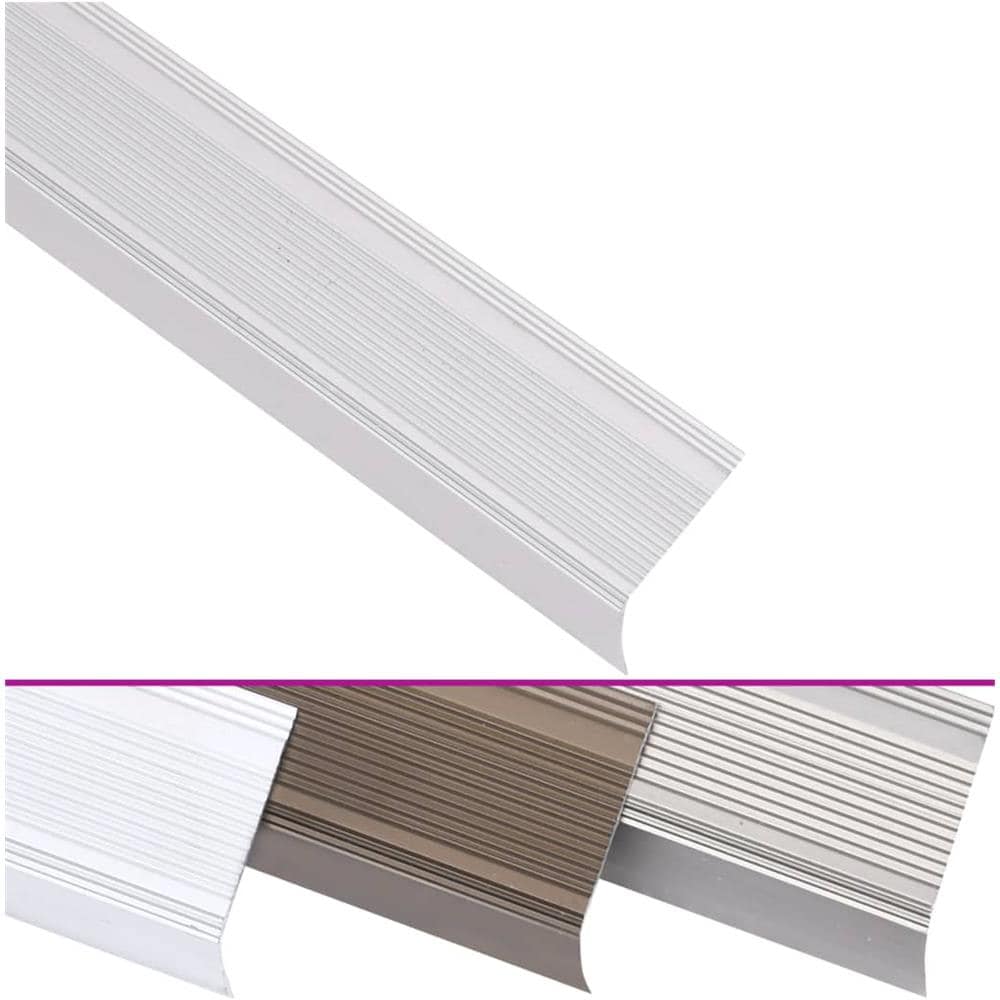 Profili A L Per Gradini 5 Pz In Alluminio 100 Cm Argento - Foto 2