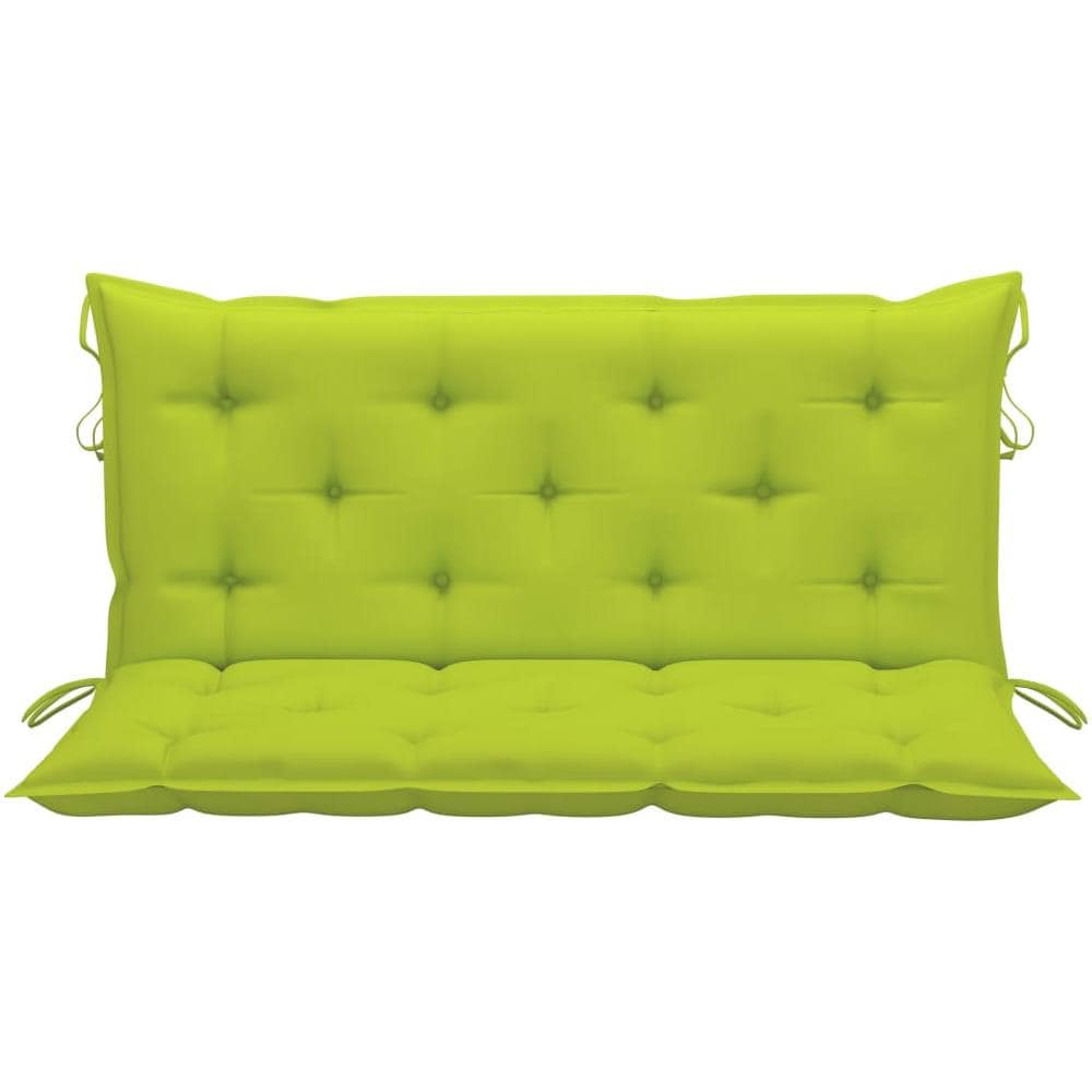 Cuscini per Panca 2 pz Verde Intenso 120x50x7 cm Tessuto Oxford - Foto 2