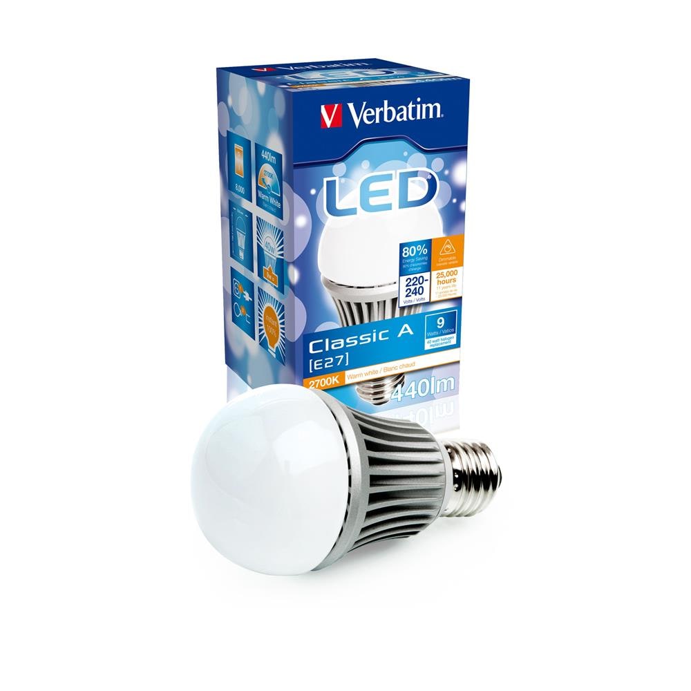 LED Classic A, A, Bianco caldo, Grigio, Bianco, 50/60 - Foto 2