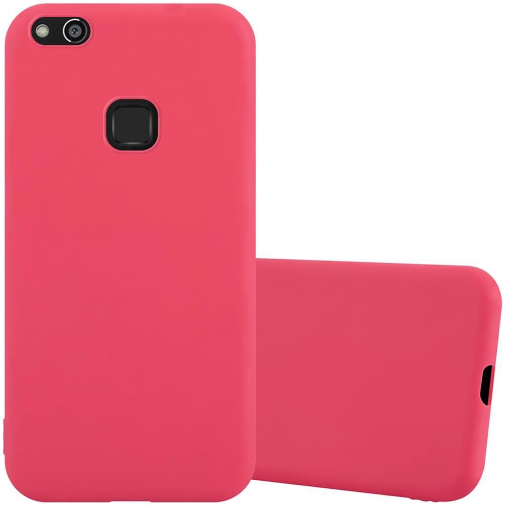 Custodia Compatibile Con Huawei P10 Lite In Candy Rosso - Coperchio Protettivo In Silicone Tpu Flessibile - Foto 1