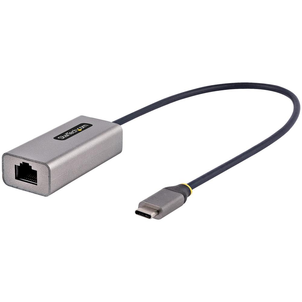 Adattatore da USB-C a Lan, Convertitore di Rete da USB 3.0 a Ethernet Gigabit - 10/100/1000 Mbps, Interfaccia da USB Type-C a RJ45 Ethernet (GbE), cavo integrato da 30 cm, installazione senza driver - Foto 1
