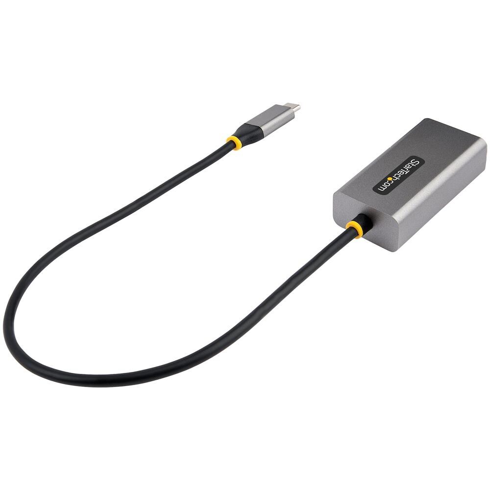 Adattatore da USB-C a Lan, Convertitore di Rete da USB 3.0 a Ethernet Gigabit - 10/100/1000 Mbps, Interfaccia da USB Type-C a RJ45 Ethernet (GbE), cavo integrato da 30 cm, installazione senza driver - Foto 2