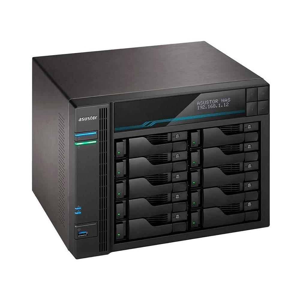 Lockerstor 10 AS6510T 10 bay Server Nas Case di archiviazione di Rete Quad Core 2.1 GHz CPU, 8 GB di RAM DDR4, M. 2 NVMe SSD (Senza Disco) - Foto 2