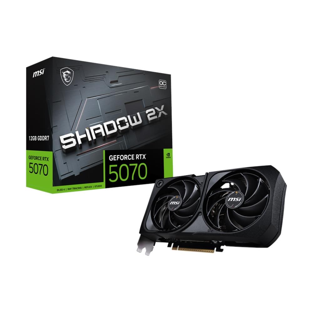 GeForce RTX 5070 12G Shadow 2X OC 12GB GDDR7 DLSS4 1*HDMI / 3*DisplayPort PCi Ex 5.0 16x - Versione Bulk - Foto 1