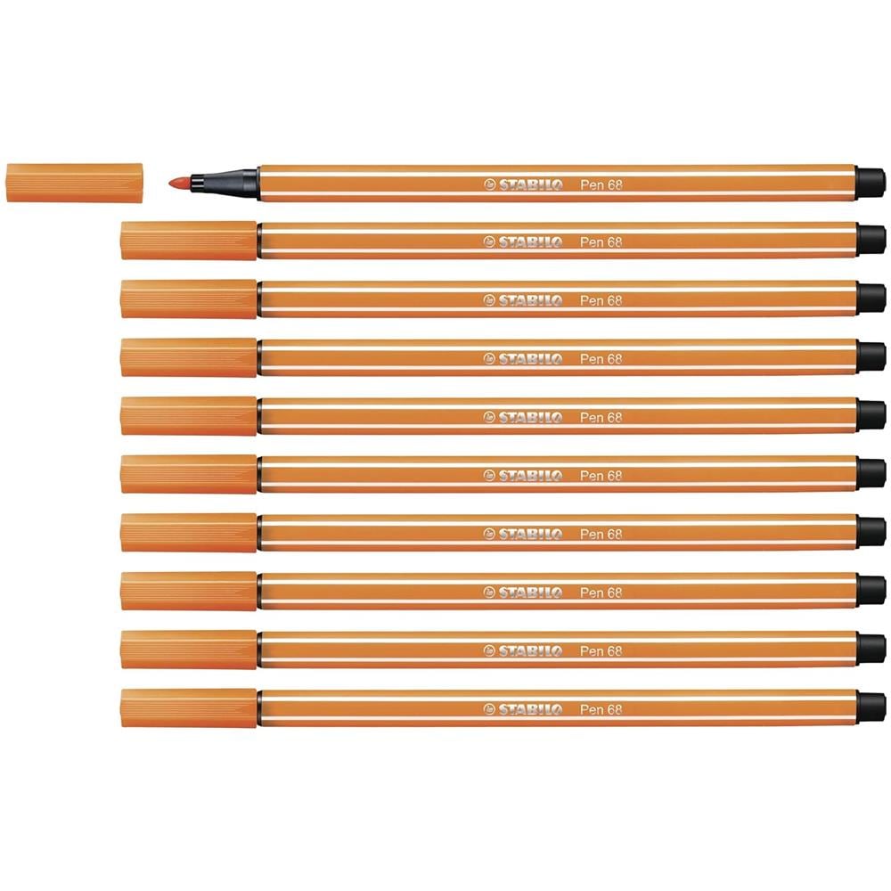 Pen 68 - Pennarello Premium - Confezione da 10 - Vermiglio Pallido - Foto 1