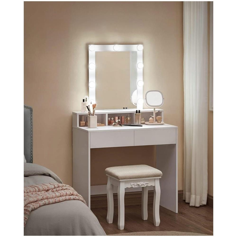 Toletta con specchio, bianco, stile scandinavo RDT114W01 - Foto 2