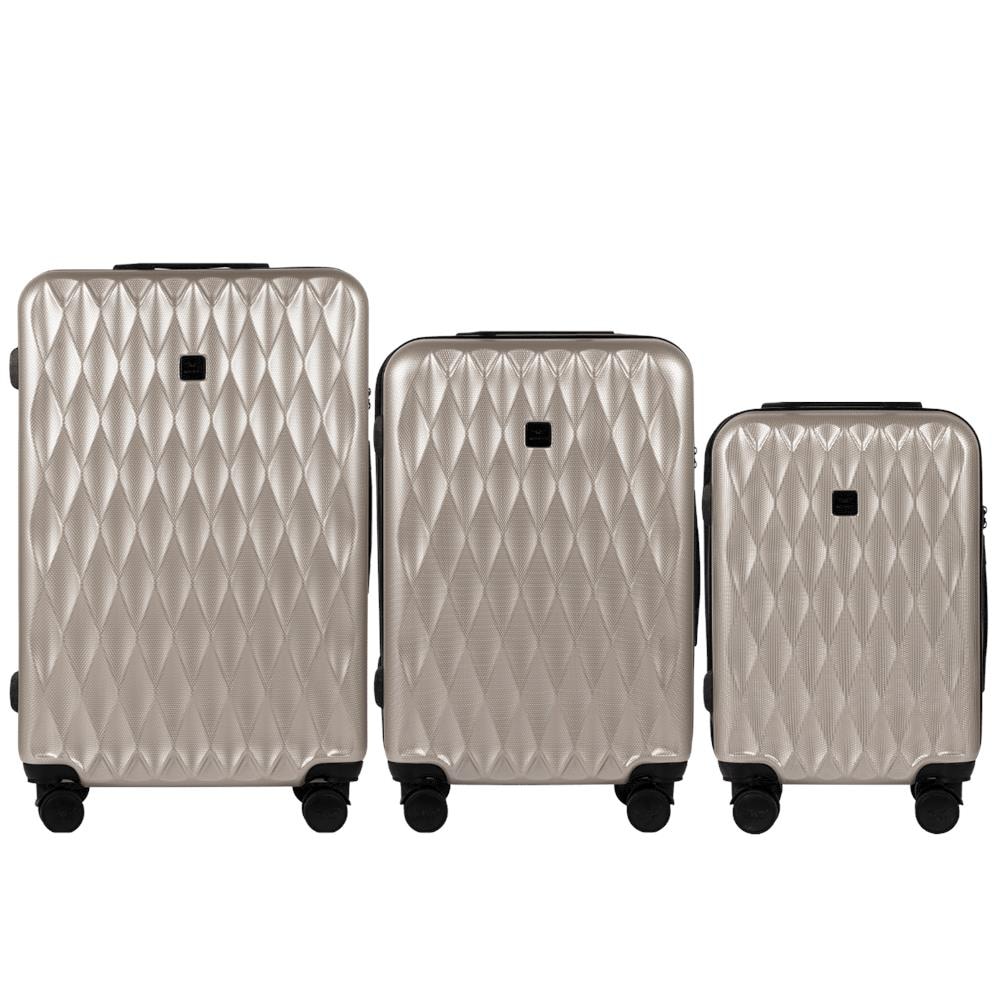 Set di valigie Golden Eagle da 3 pezzi - Champagne, policarbonato - Foto 1