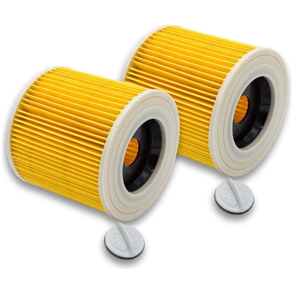 2x Filtro Cartucce Per Aspirapolvere Aspiraliquidi Kärcher Nt27/1, Se 4001, Se 4002, Vc6000, Wd 2.200, Wd 2500 M Como 6.414-552.0 - Foto 1