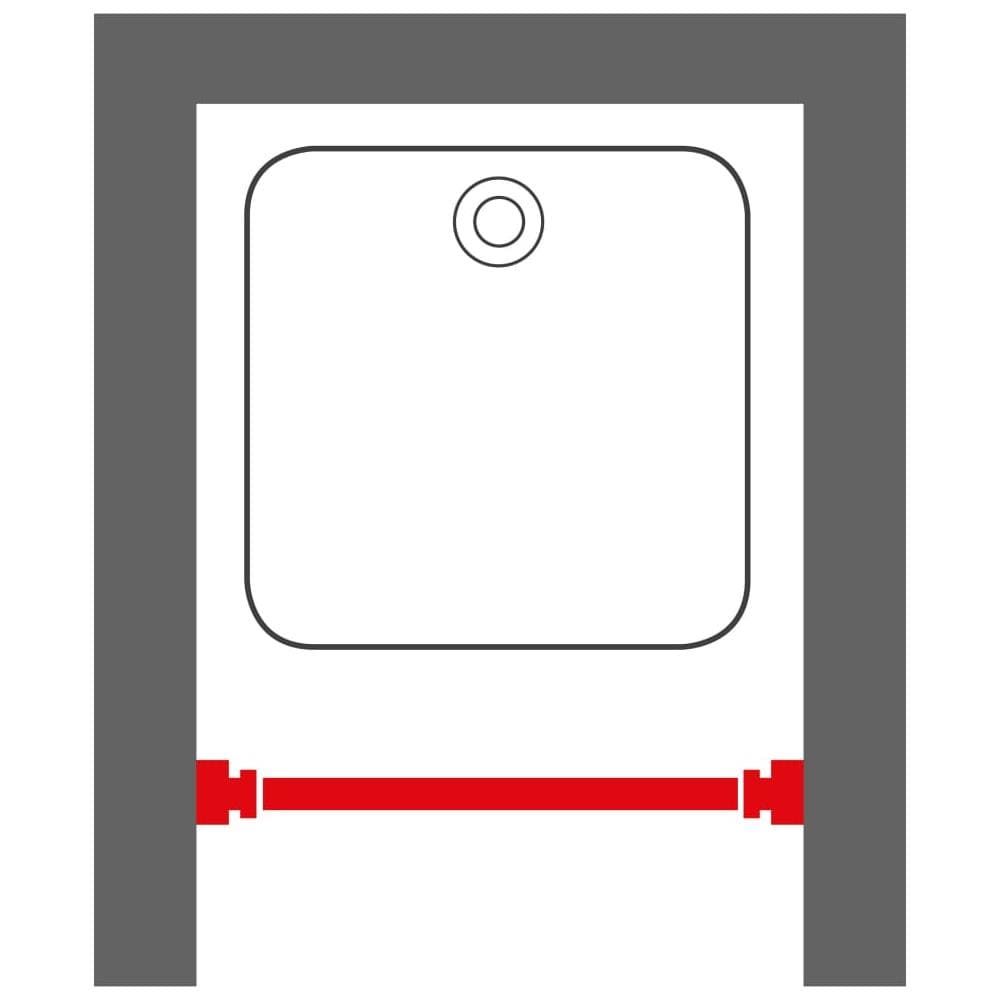 Barra Telescopica Per Tenda Doccia 115 Cm Grigio Opaco - Foto 2