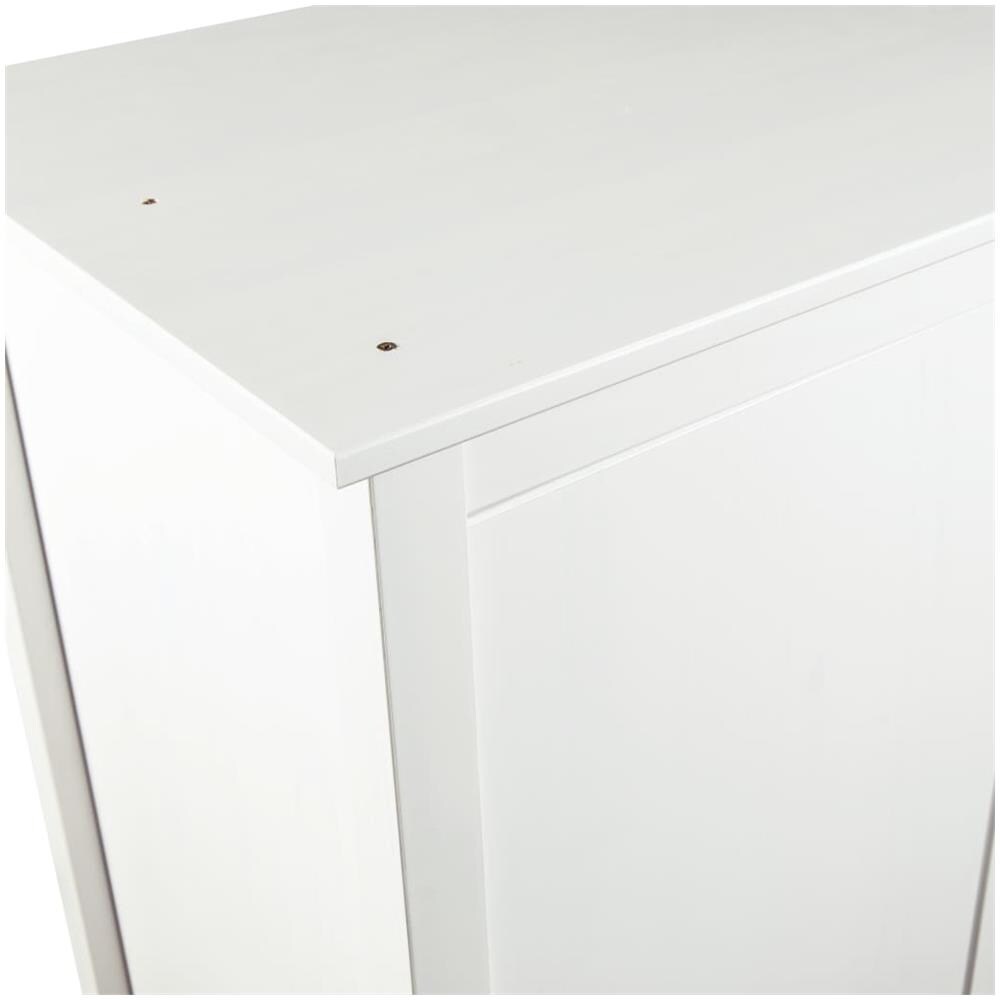 Armadio a 3 Ante Hill Bianco 127x50x170 cm in Legno di Pino - Foto 11