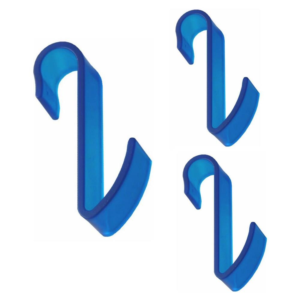 Pika Shop 3 Pz Appendino Per Termoarredo Tubo Orizzontale Modello Hook Azzurro - Foto 1