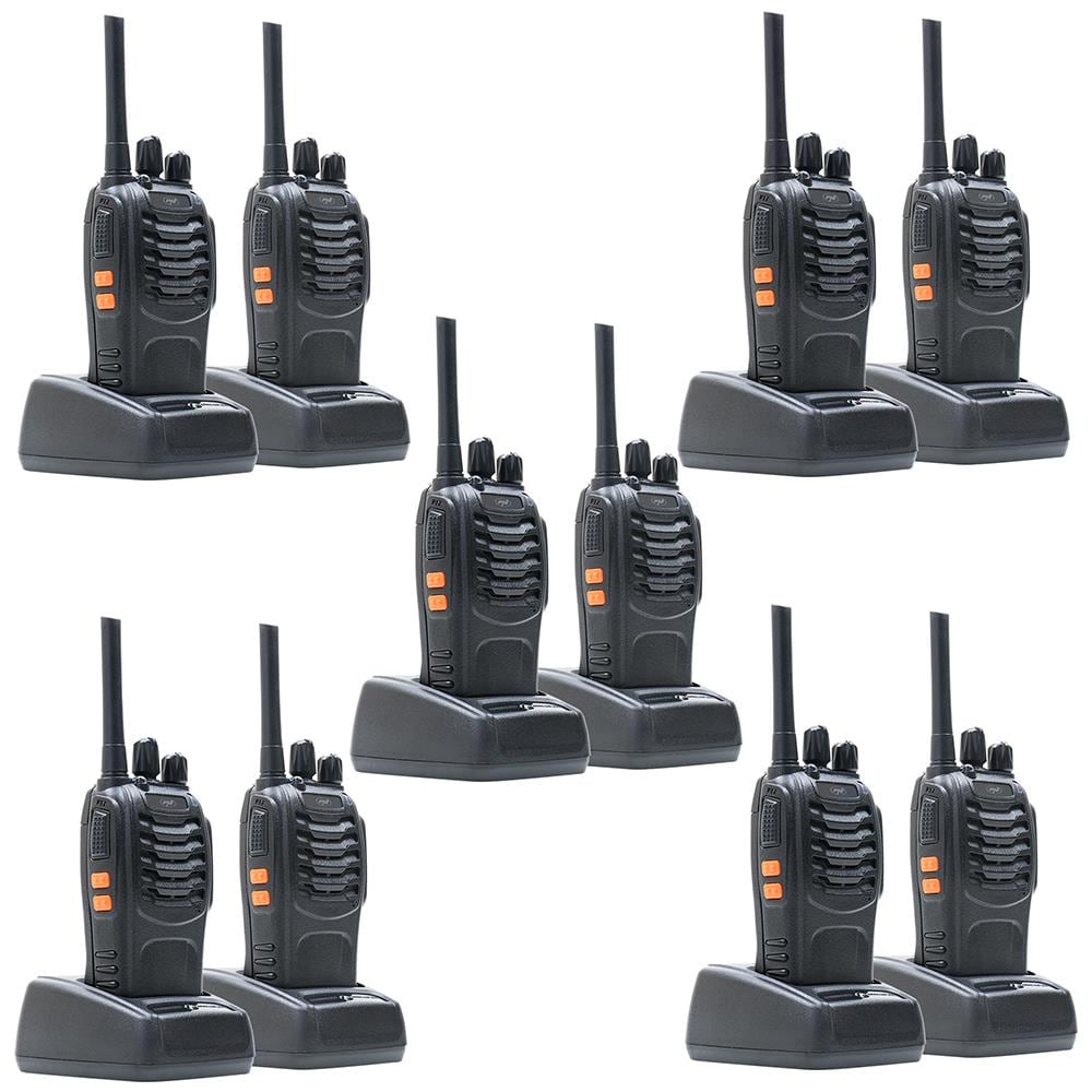 Kit Di 10 Stazioni Radio Portatili Pmr R40 Pro Batterie, Caricabatterie E Cuffie Inclusi - Foto 1
